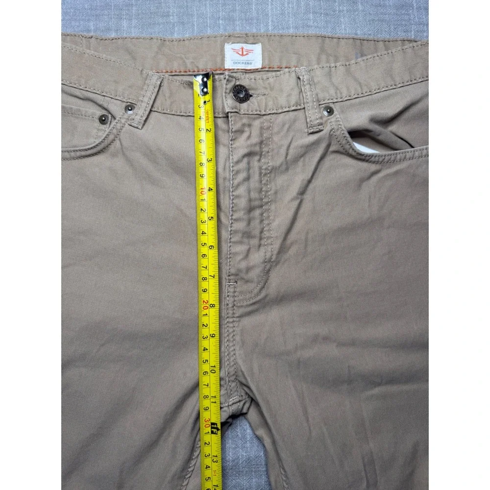 Dockers Mens Khaki Chinos‎ 36x30 Tan Cotton Straight Leg Casual Pants 36 x 26